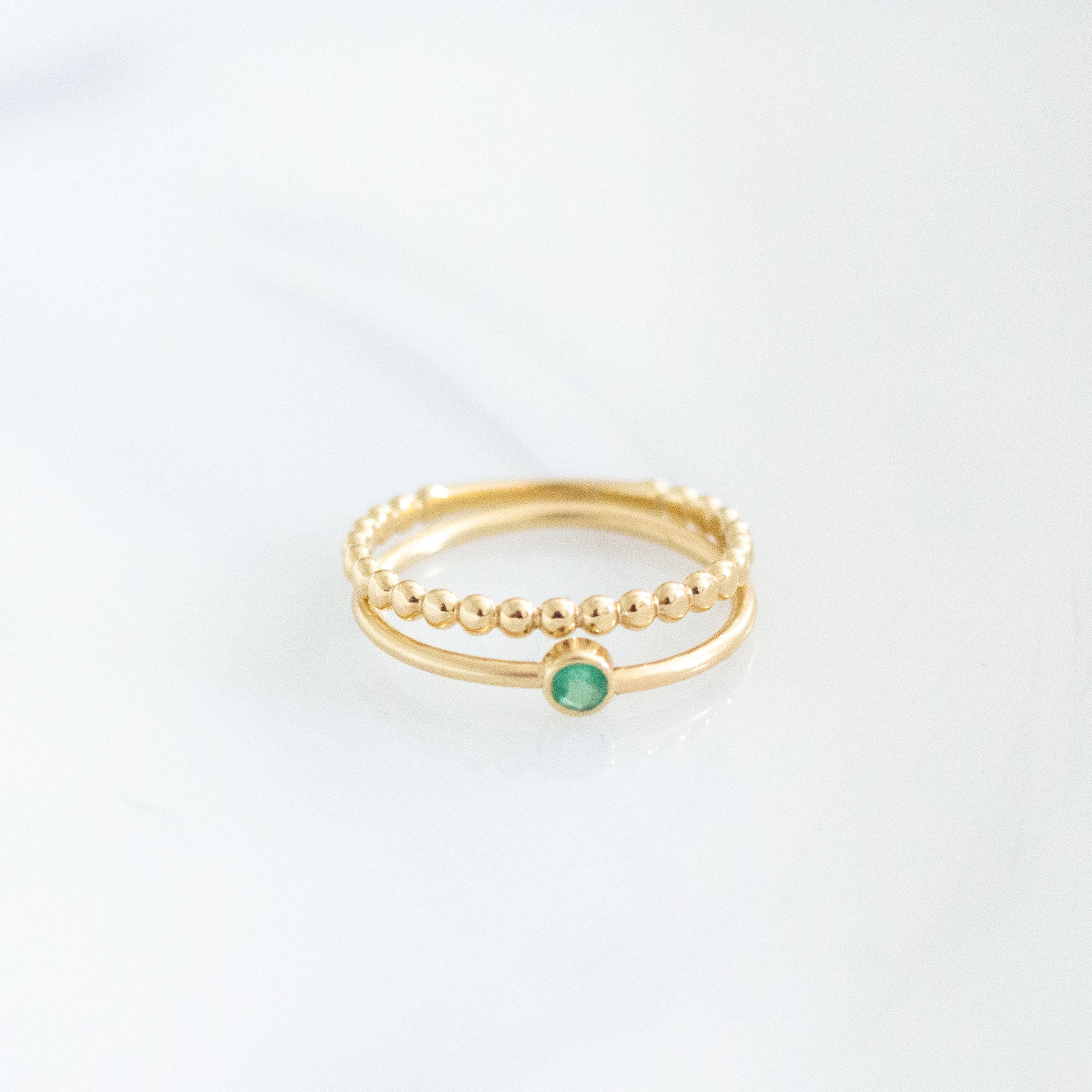 14K Beaded Ring - Vana Chupp Studio