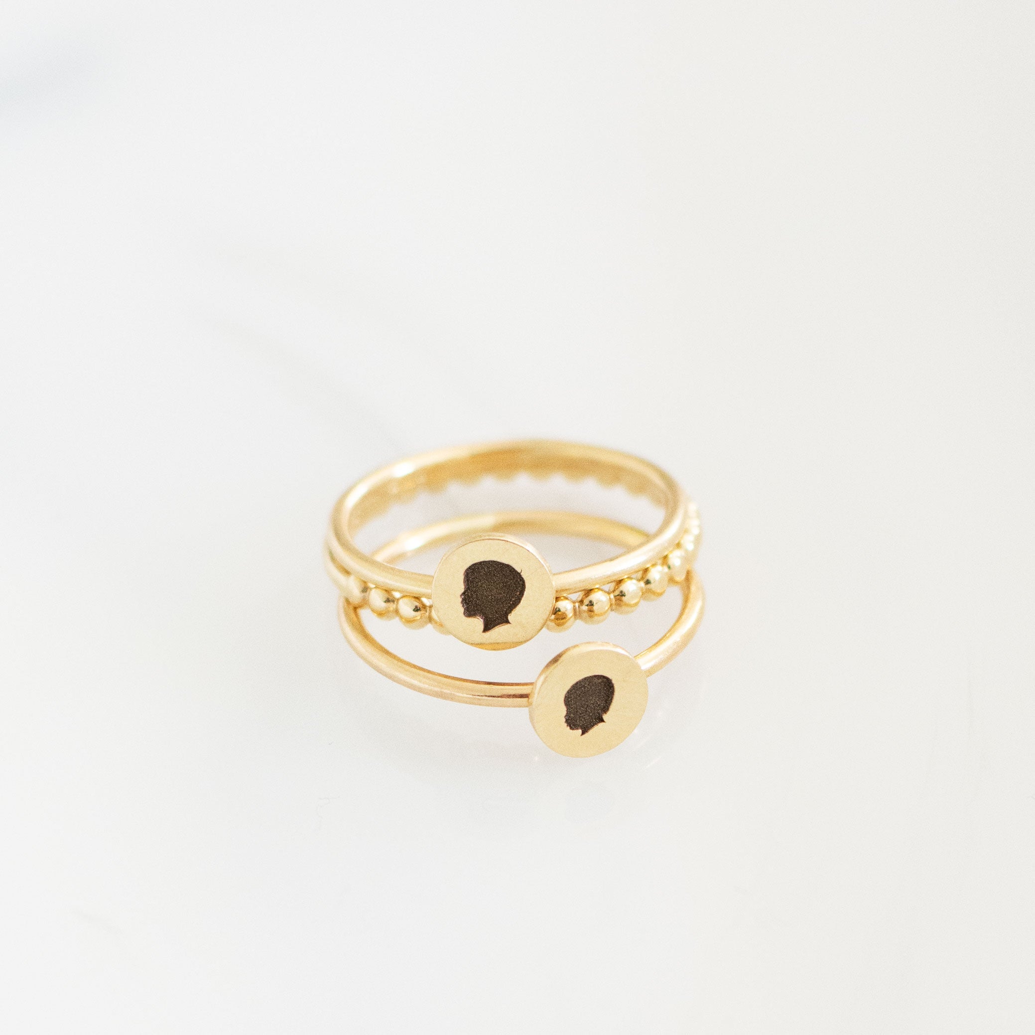 14K Beaded Ring - Vana Chupp Studio