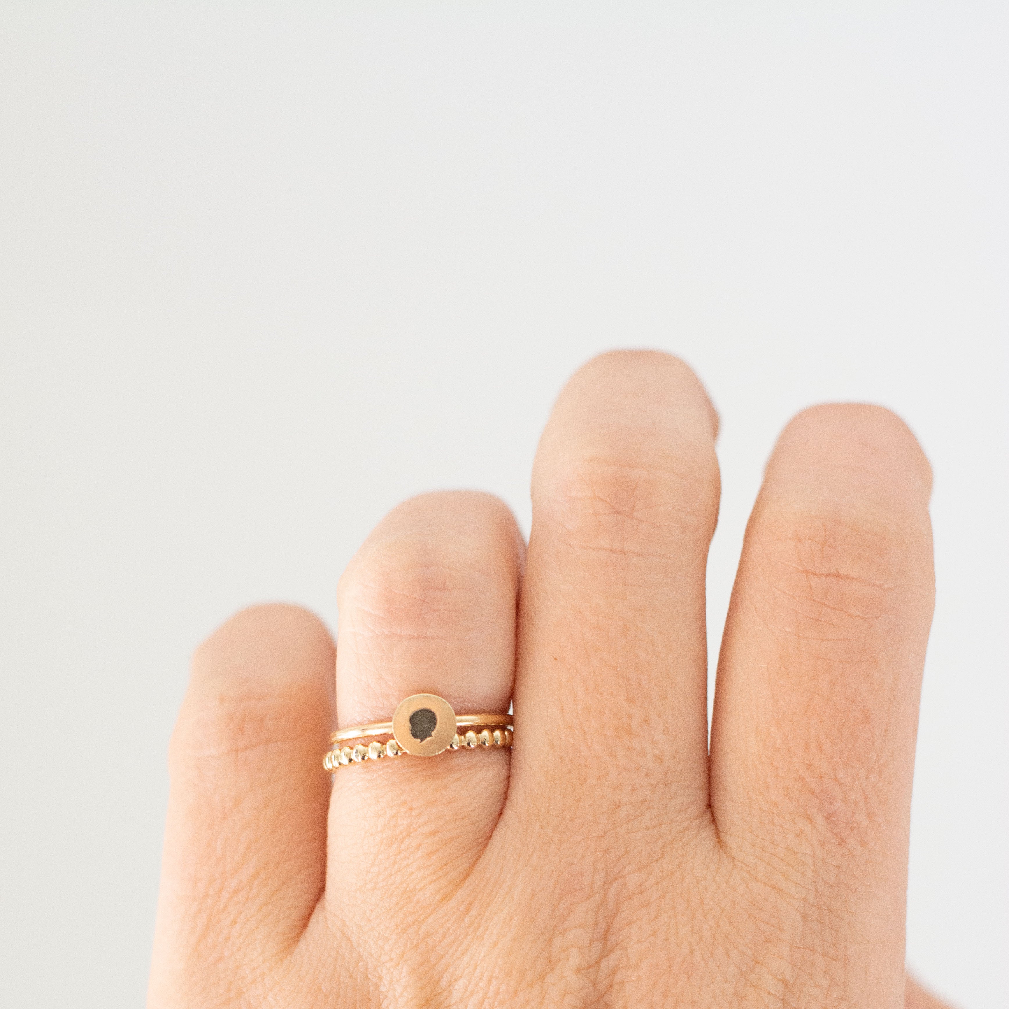 14K Beaded Ring - Vana Chupp Studio