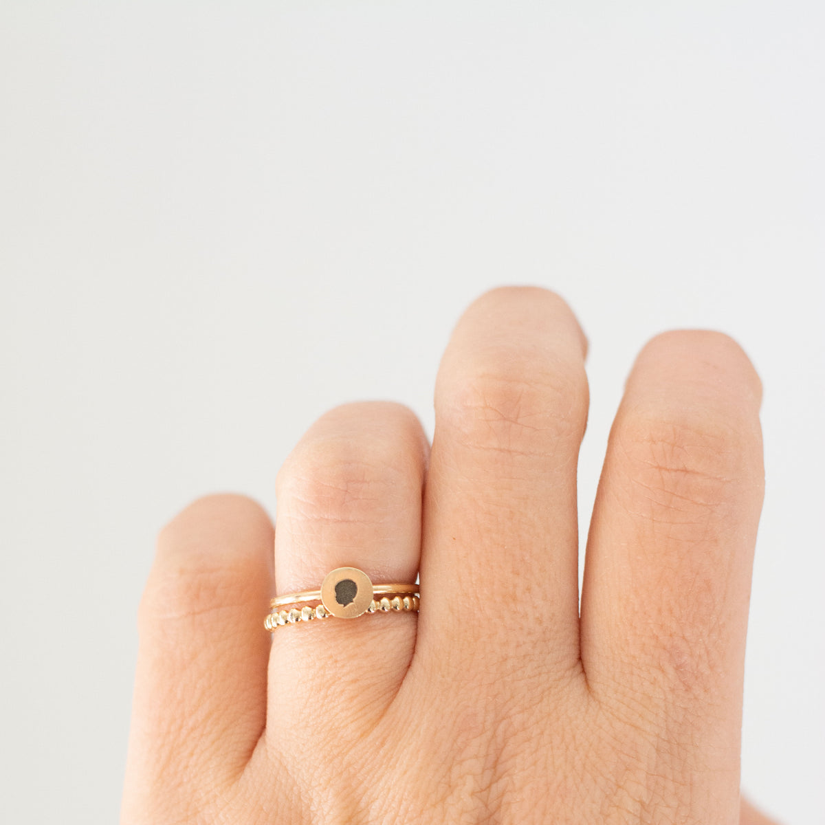 14K Beaded Ring - Vana Chupp Studio