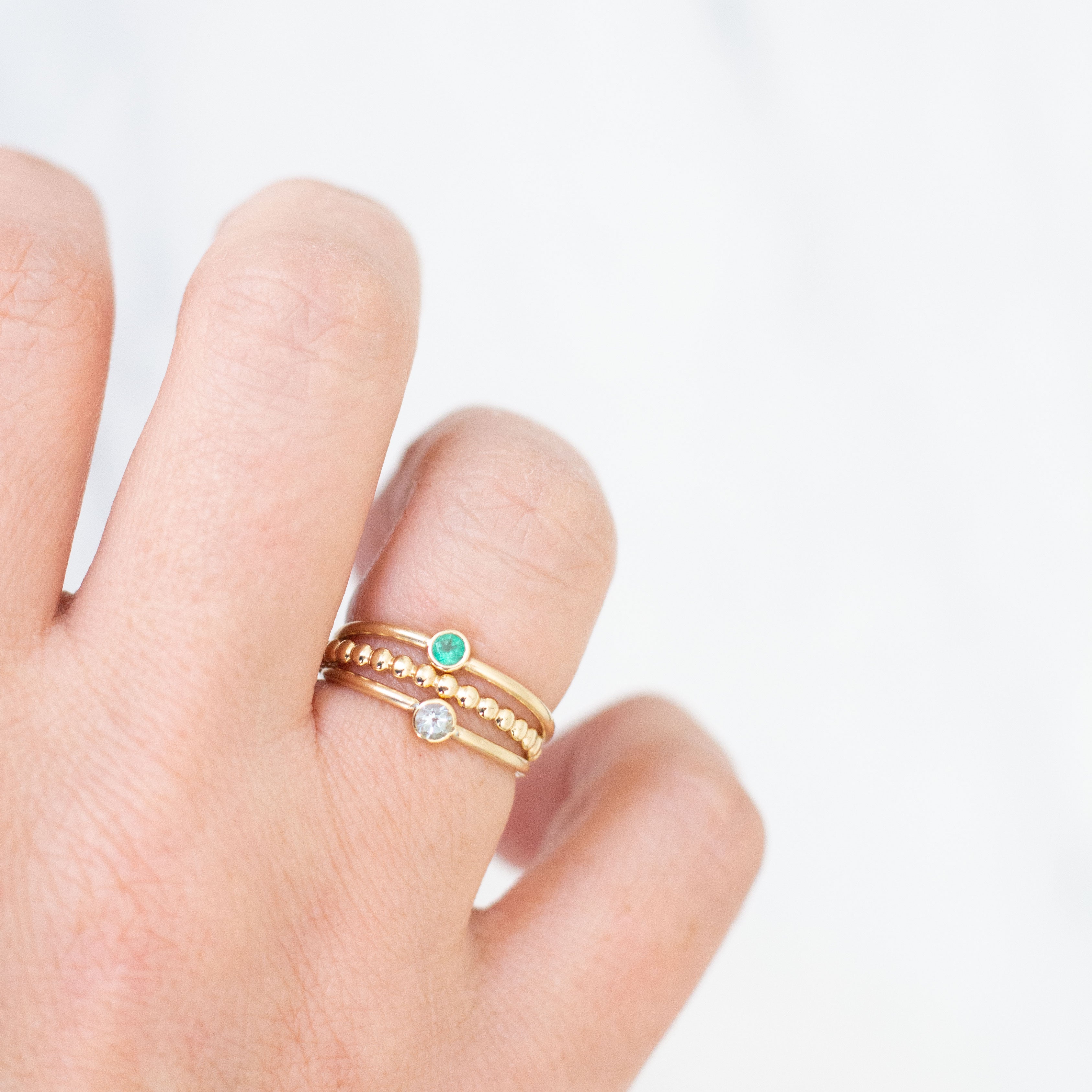 14K Ring Sets - 3 Rings - Vana Chupp Studio