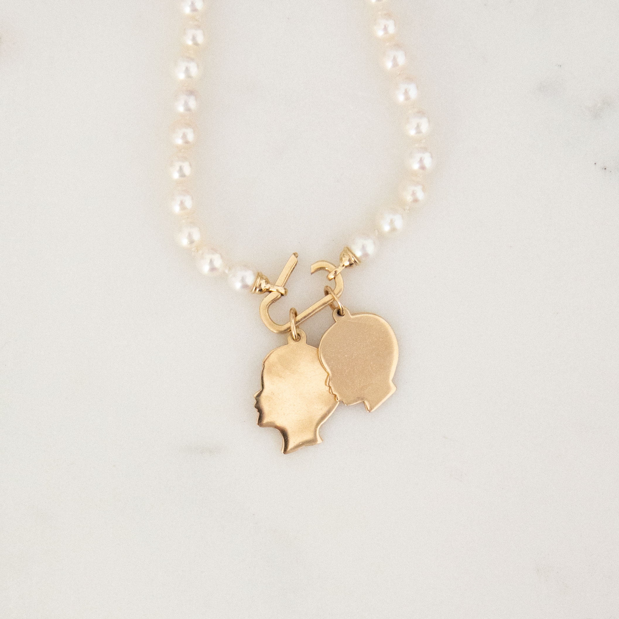 Build Your Own 14K Gold Pearl Charm Necklace