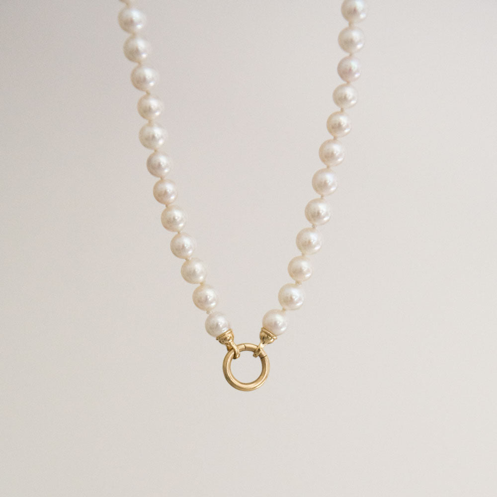 Build Your Own 14K Gold Pearl Charm Necklace