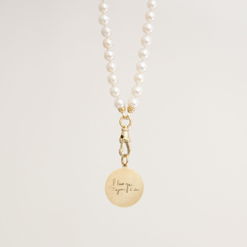 Build Your Own 14K Gold Pearl Charm Necklace