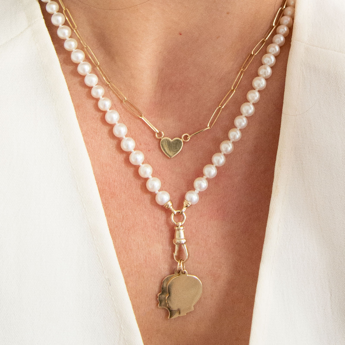 Build Your Own 14K Gold Pearl Charm Necklace - Vana Chupp Studio