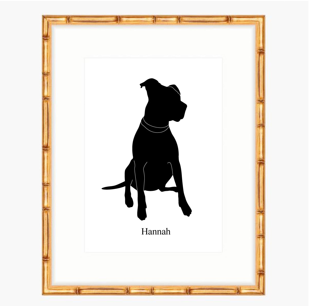 Custom Pet Silhouette - Full Body - Vana Chupp Studio