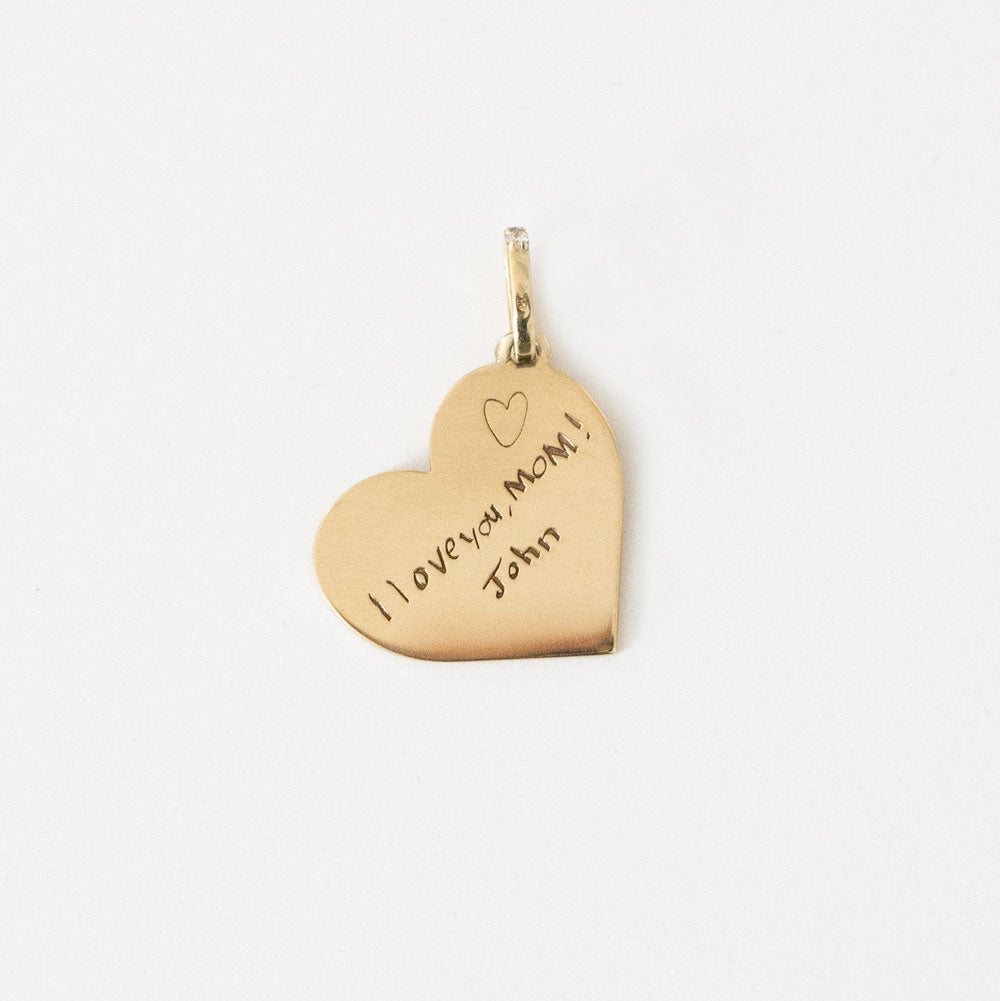 Personalized Heart Medallion - Large - Vana Chupp Studio