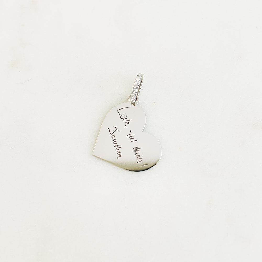 Personalized Heart Medallion - Large