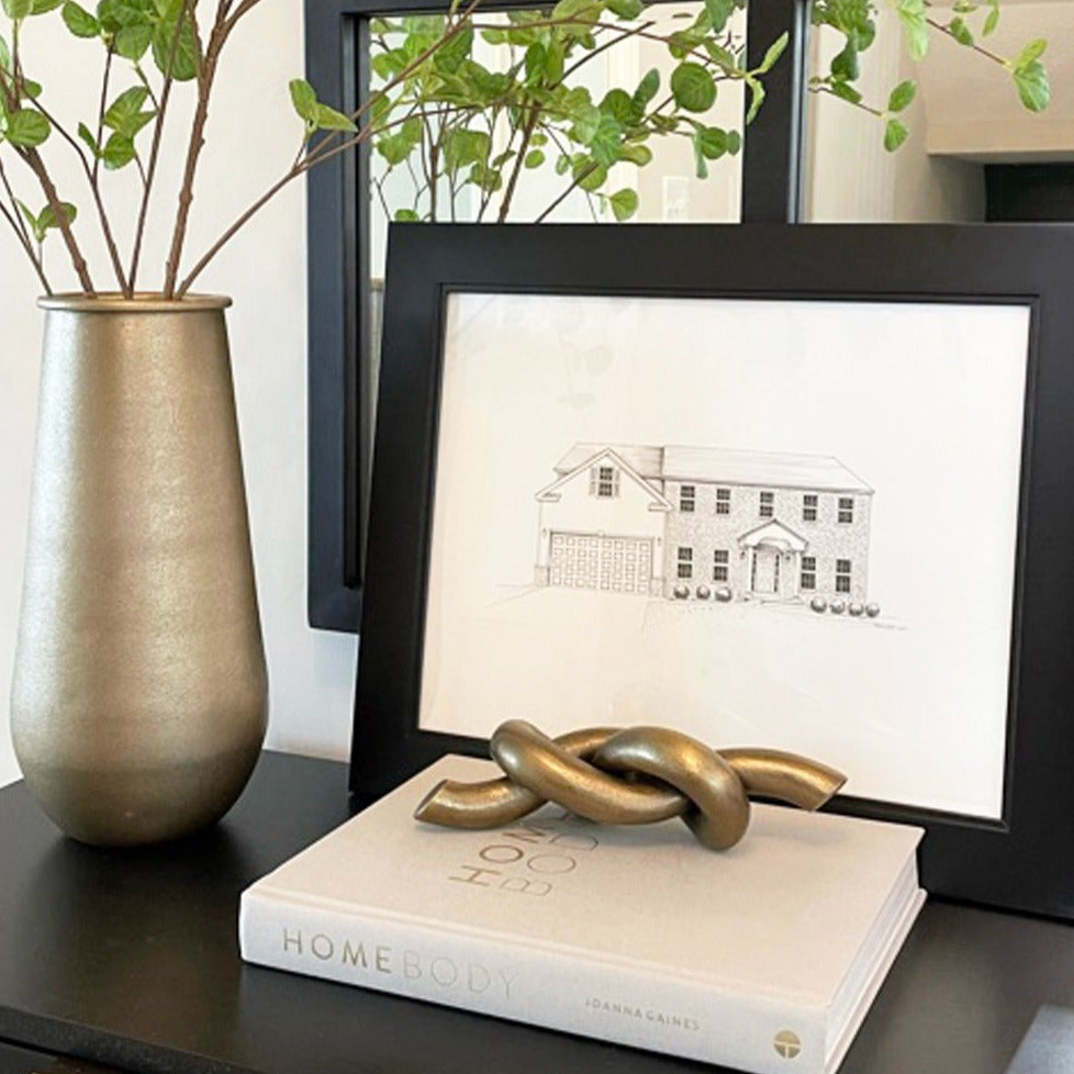 Custom Digital Architectural House Illustration (Framed) - Vana Chupp Studio