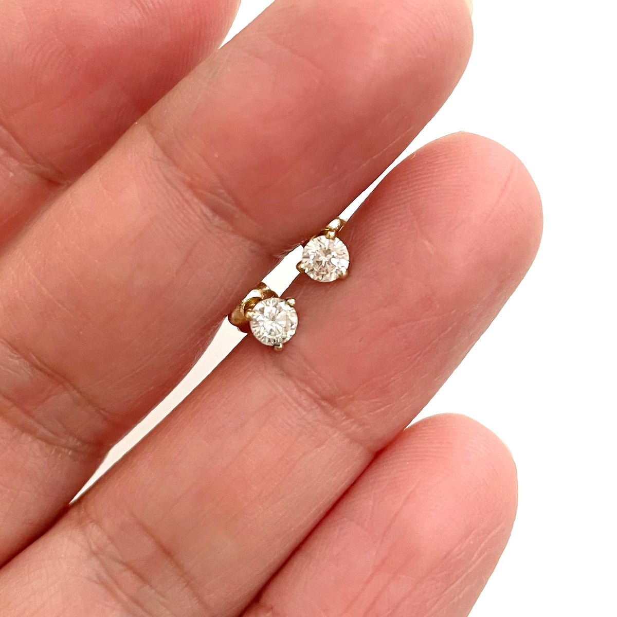 1/4 CTW Diamond Stud Earrings - Vana Chupp Studio