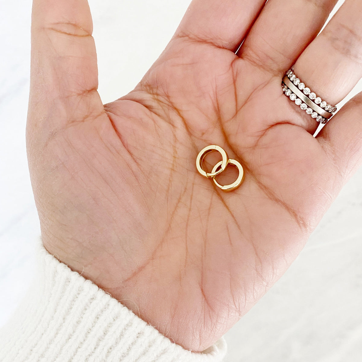 Small Huggie Hoop Earrings - Vana Chupp Studio