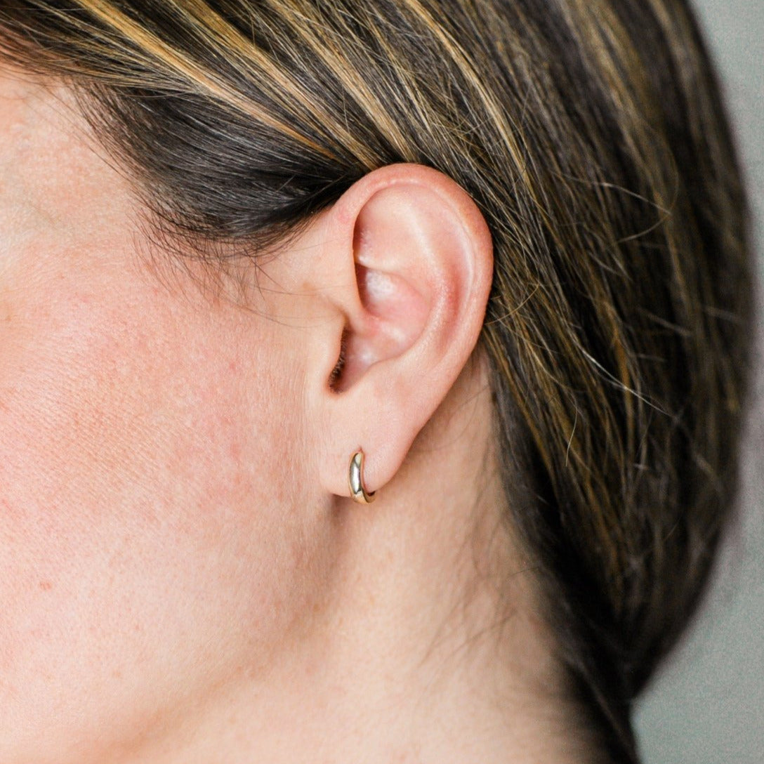 Small Huggie Hoop Earrings - Vana Chupp Studio