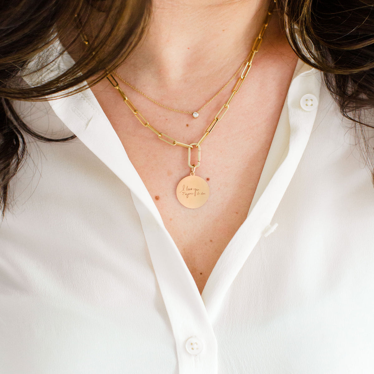 Personalized Medallion - Large - Vana Chupp Studio