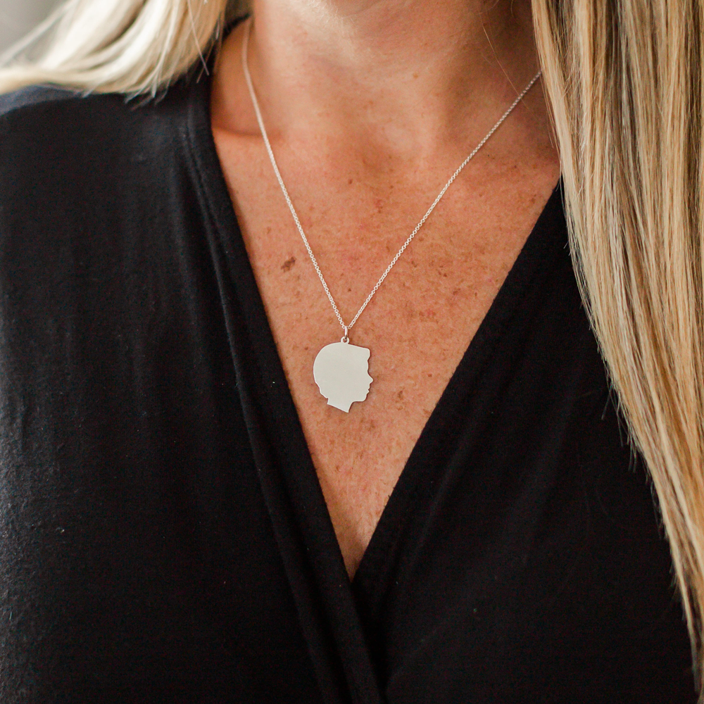 Stock Silhouette Charm Necklace - Large - Vana Chupp Studio