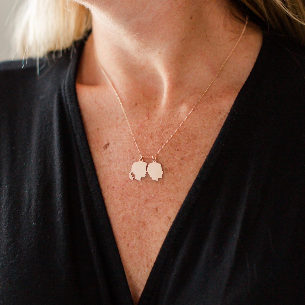 Stock Silhouette Charm Necklace - Medium - Vana Chupp Studio