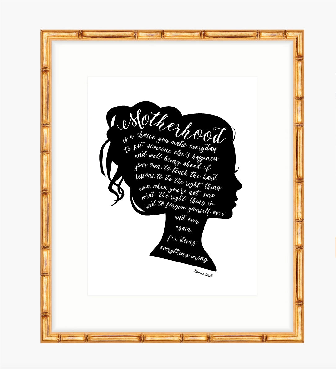 Motherhood Quote Art Print - Vana Chupp Studio