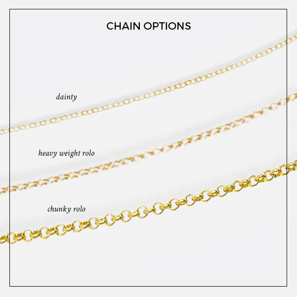 14K Gold Partial Pavé Diamond Silhouette Charm Necklace