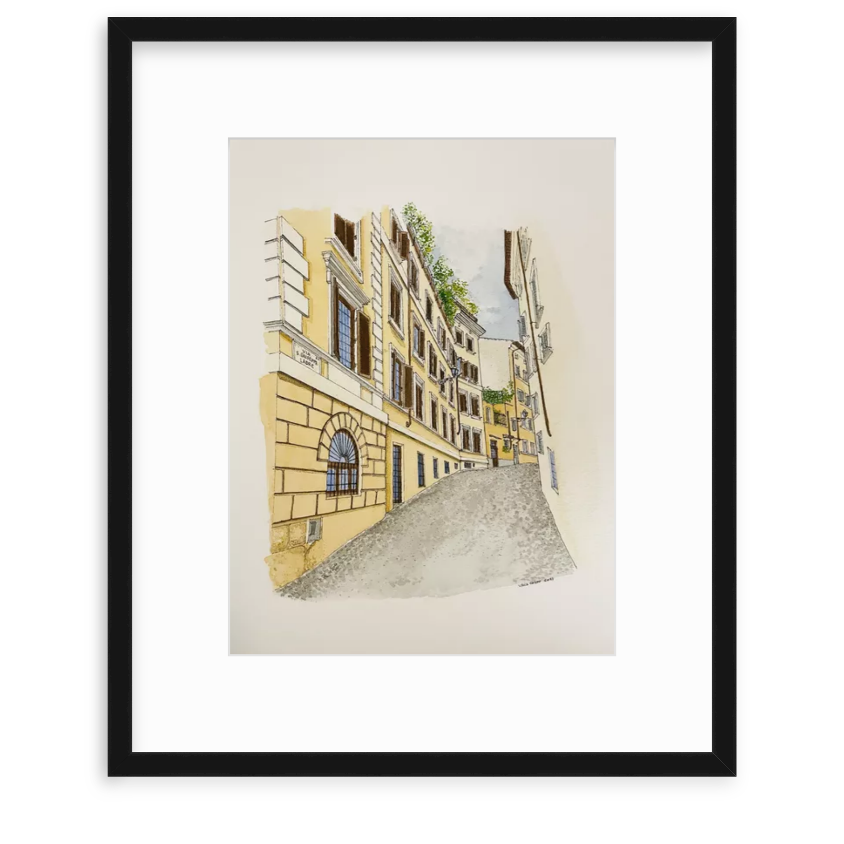 Custom House Illustration - Watercolor