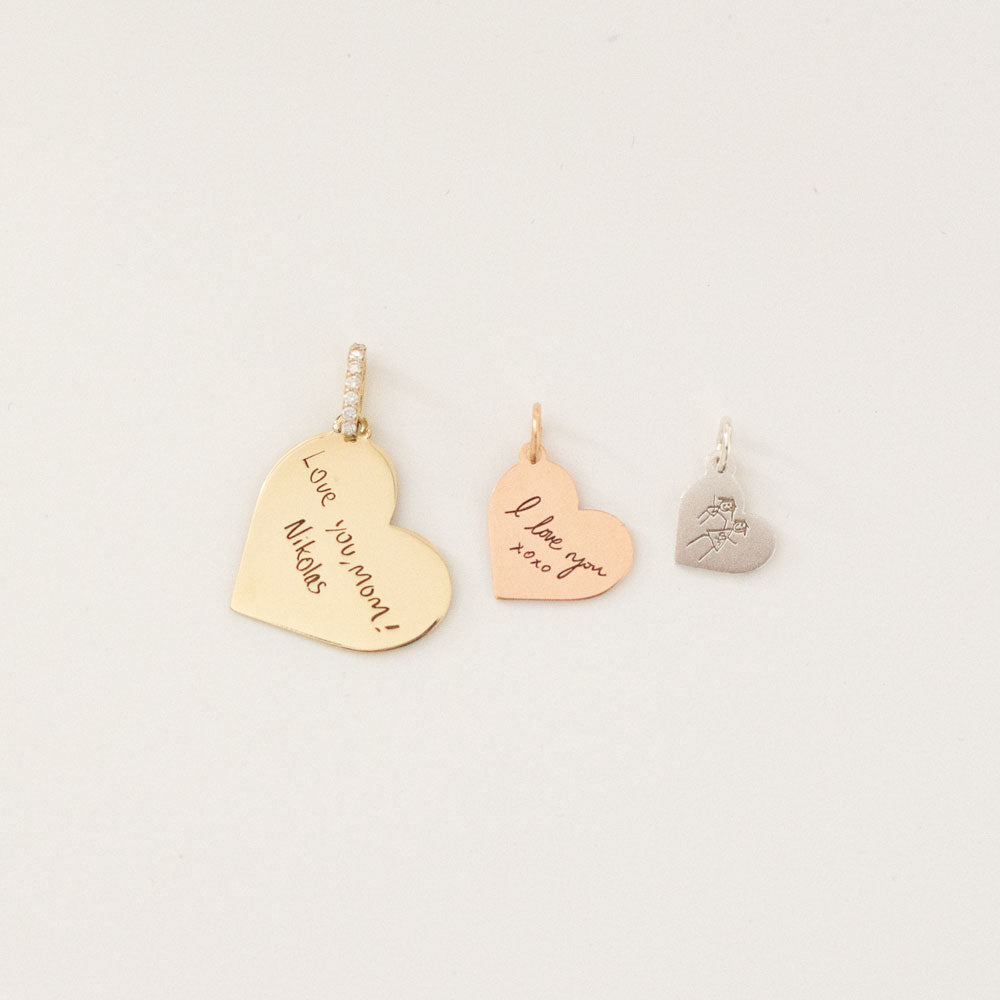 Personalized Heart Medallion - Medium - Vana Chupp Studio