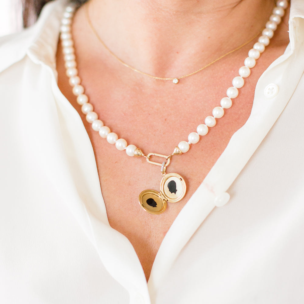 Build Your Own 14K Gold Pearl Charm Necklace - Vana Chupp Studio