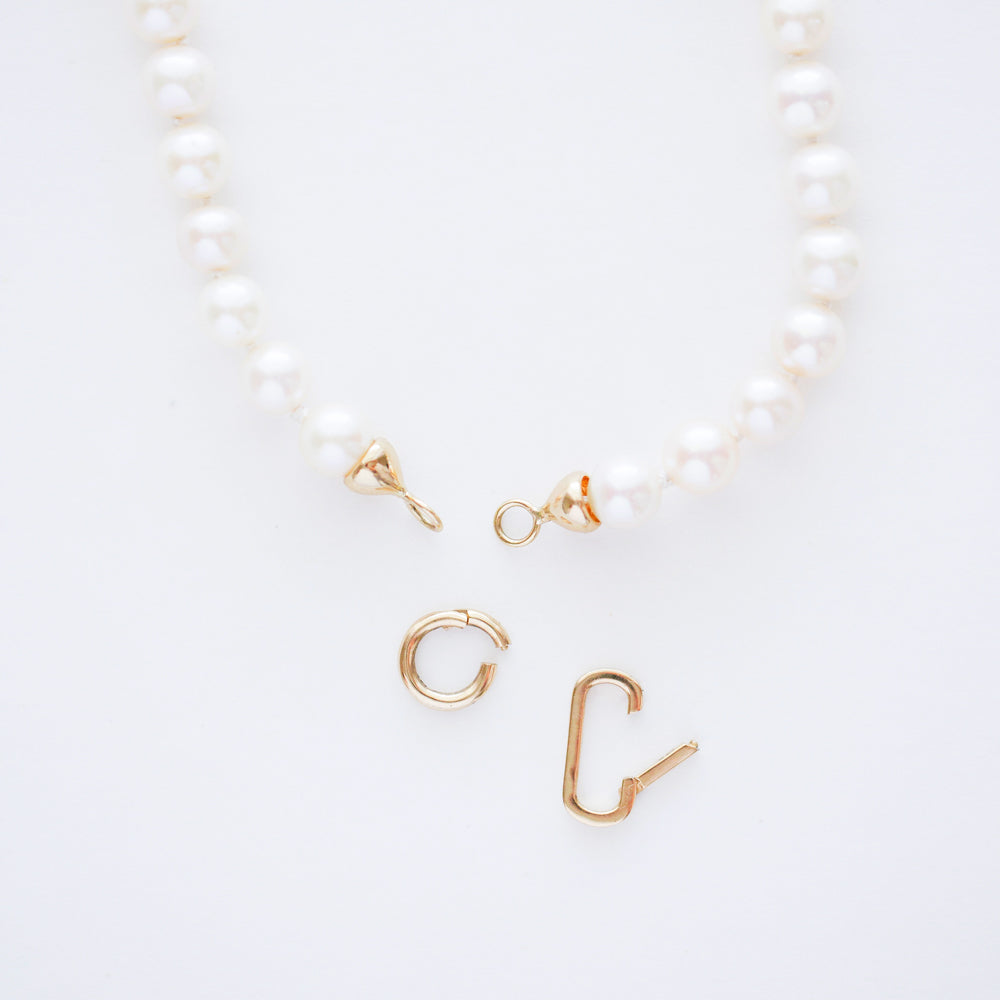 Build Your Own 14K Gold Pearl Charm Necklace