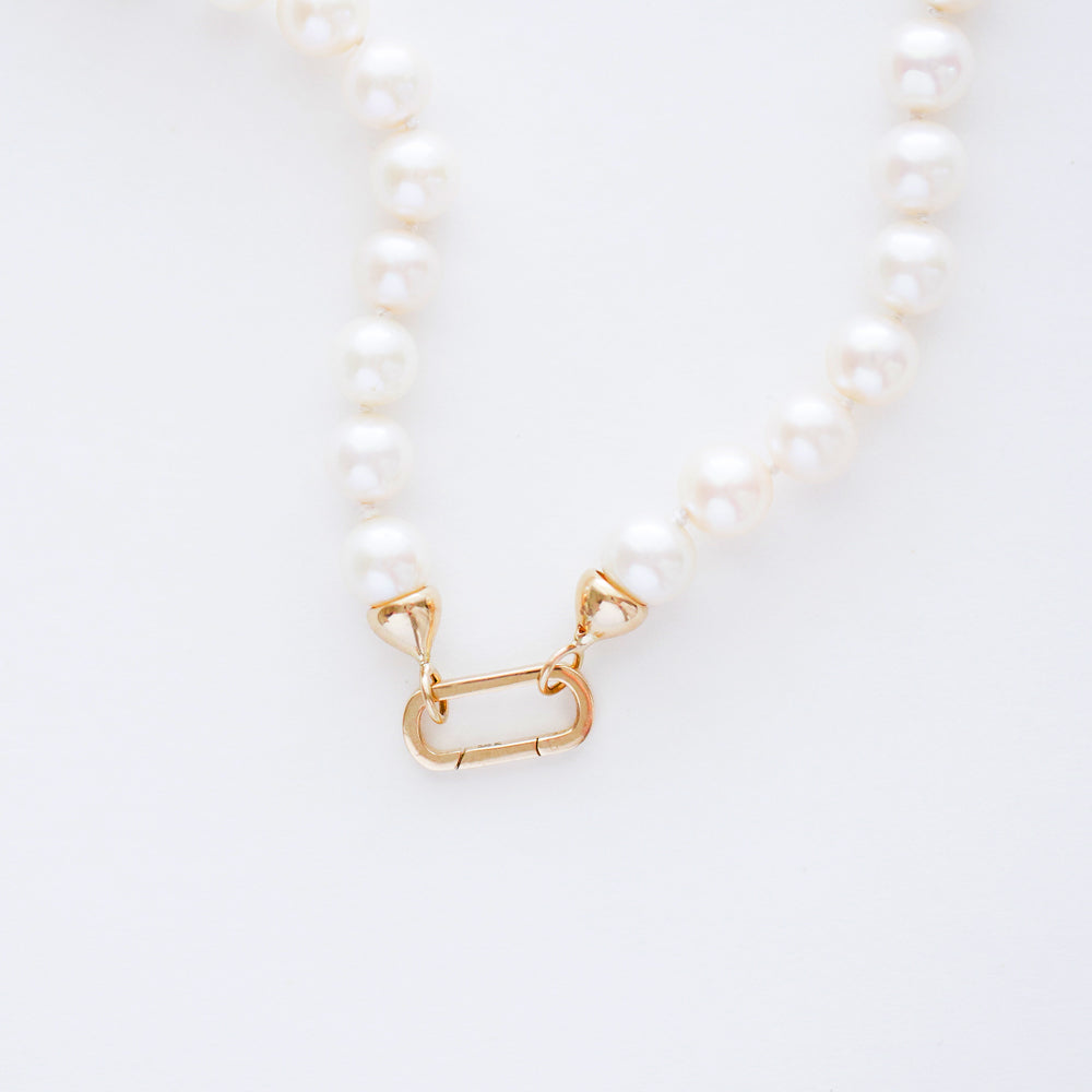 Build Your Own 14K Gold Pearl Charm Necklace