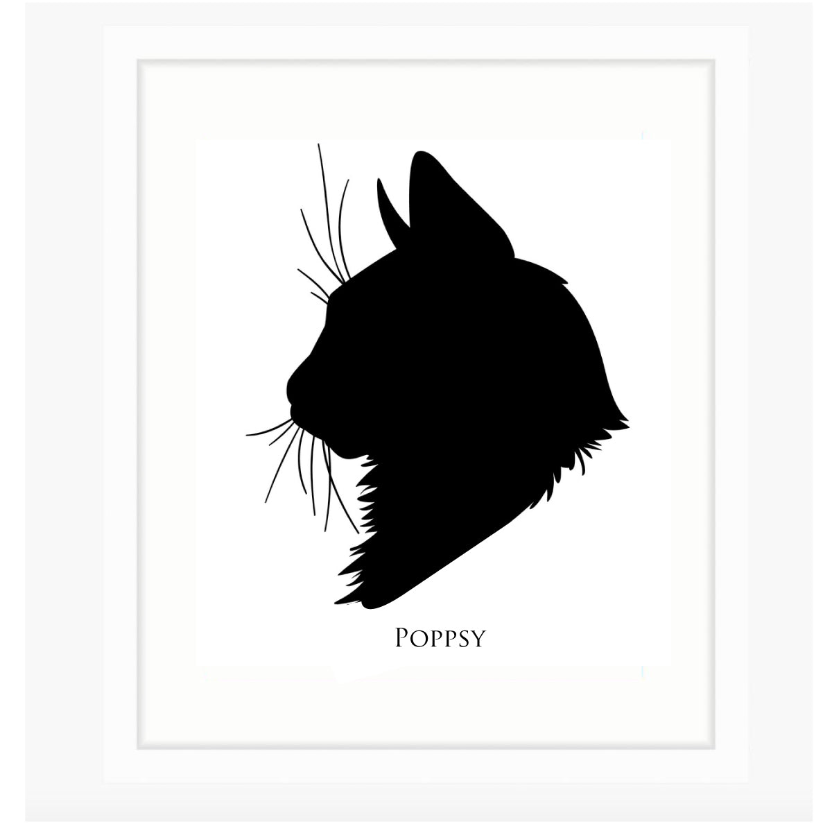 Custom Pet Silhouette - Head - Vana Chupp Studio