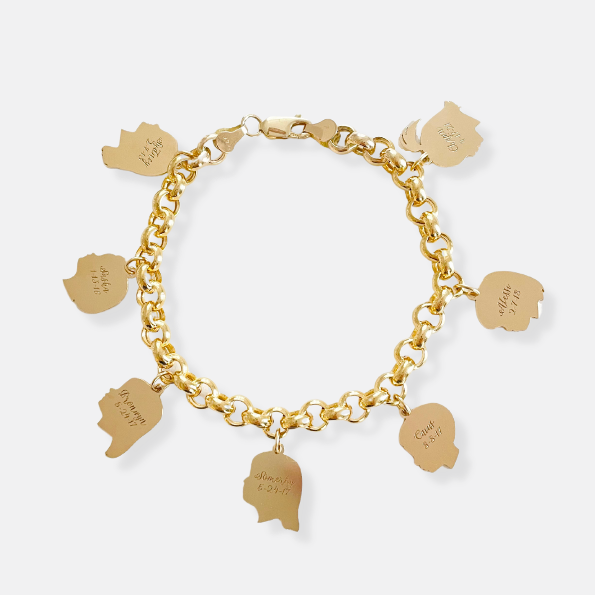 classic silhouette charm bracelet