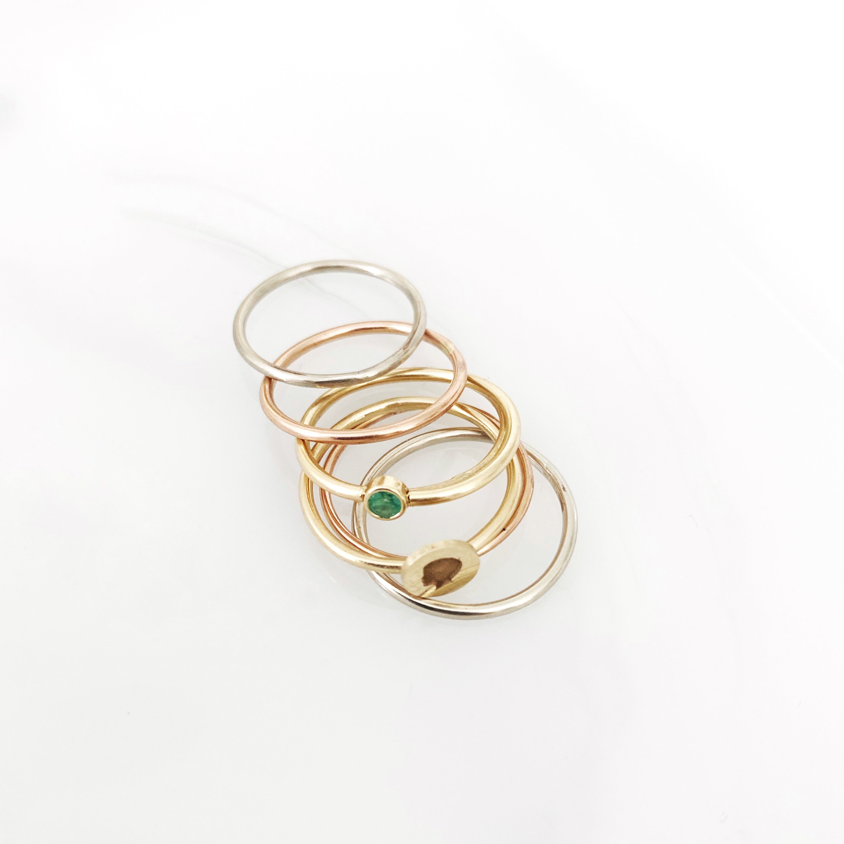 14K Dainty Stacking Ring - Vana Chupp Studio