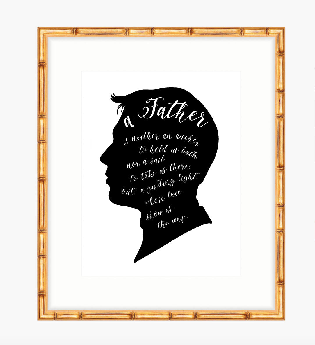 Fatherhood Quote Art Print - Vana Chupp Studio