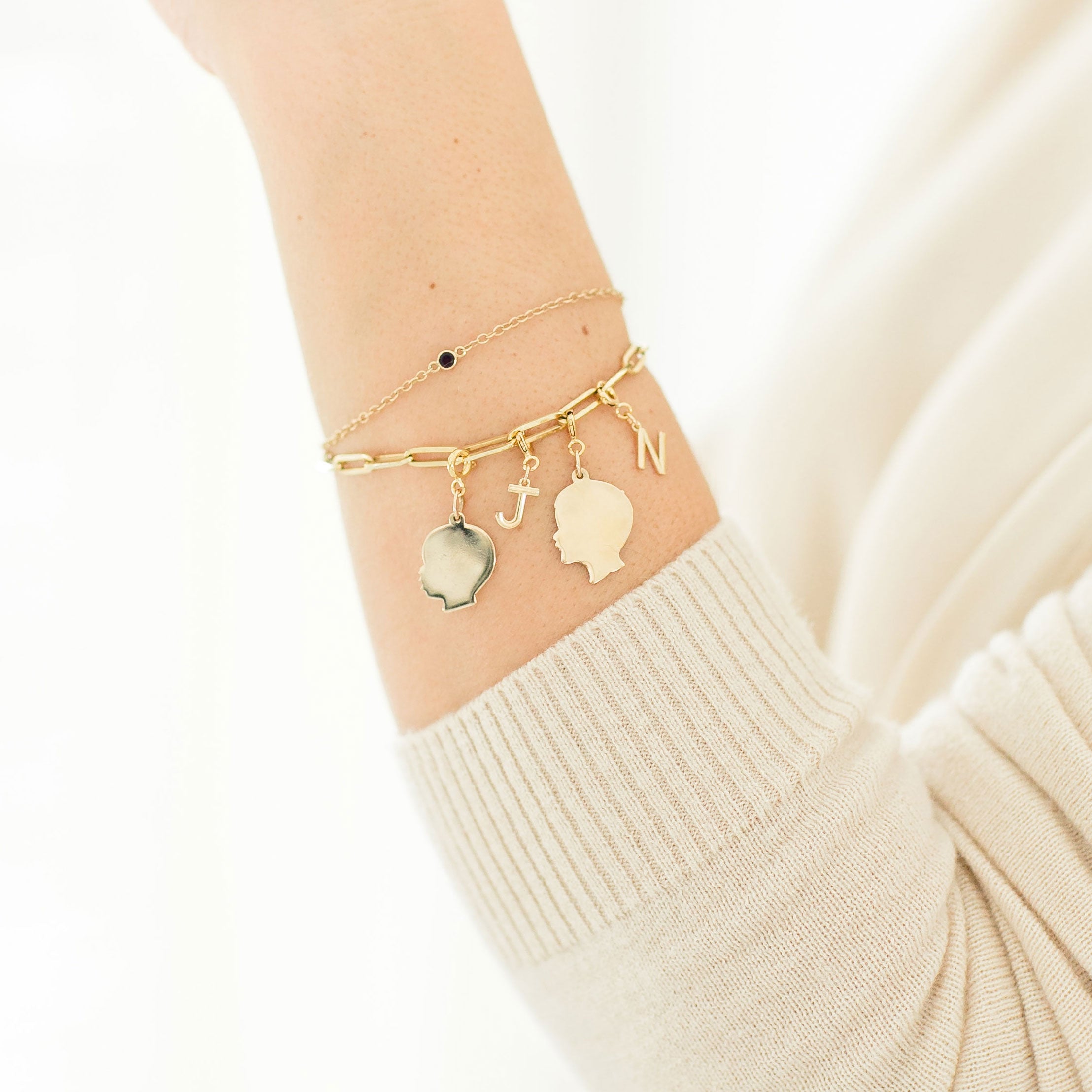 Paper Clip Chain Bracelet - Heavy Weight (Sterling Silver + 14K Gold) - Vana Chupp Studio