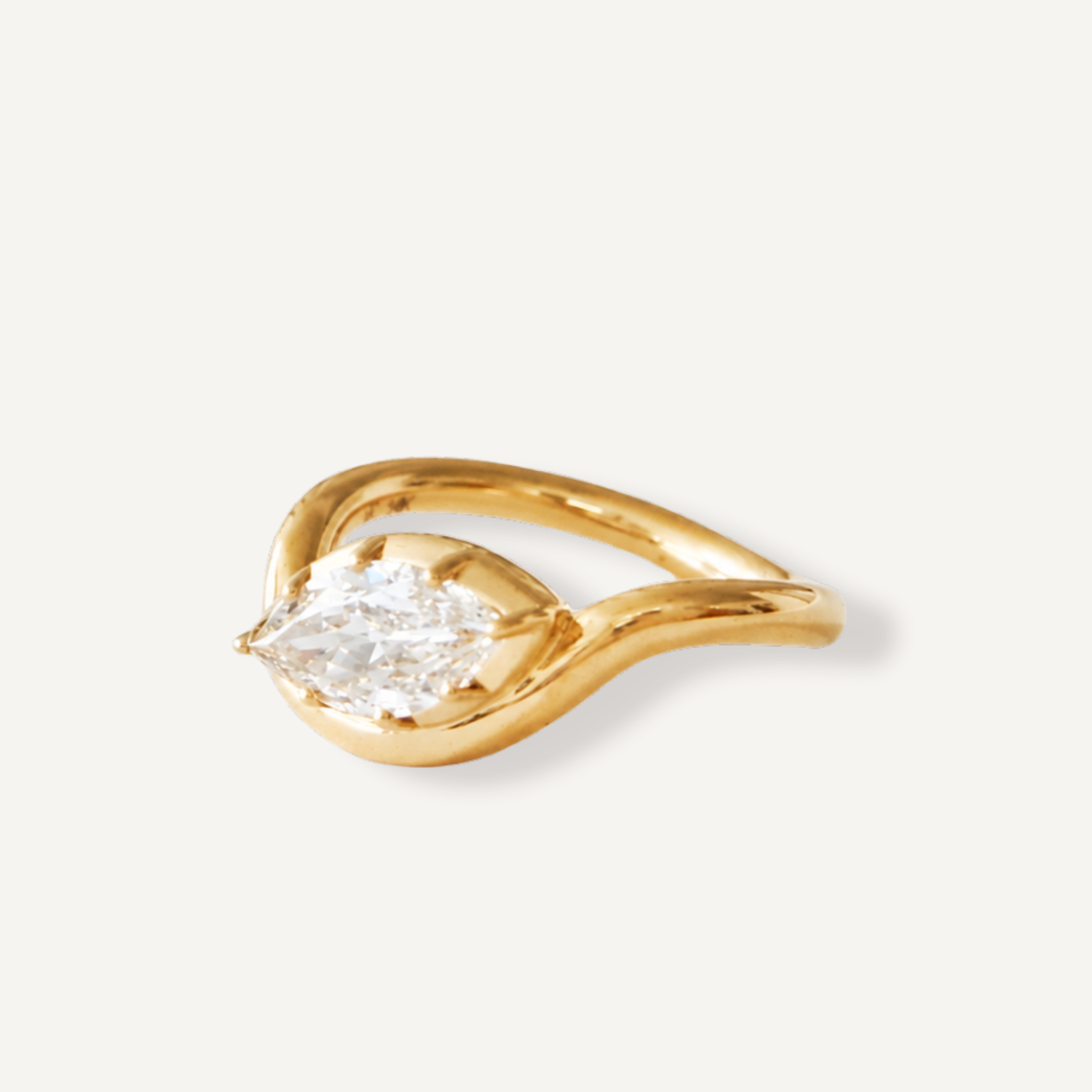 Marquise Diamond Organic Ring