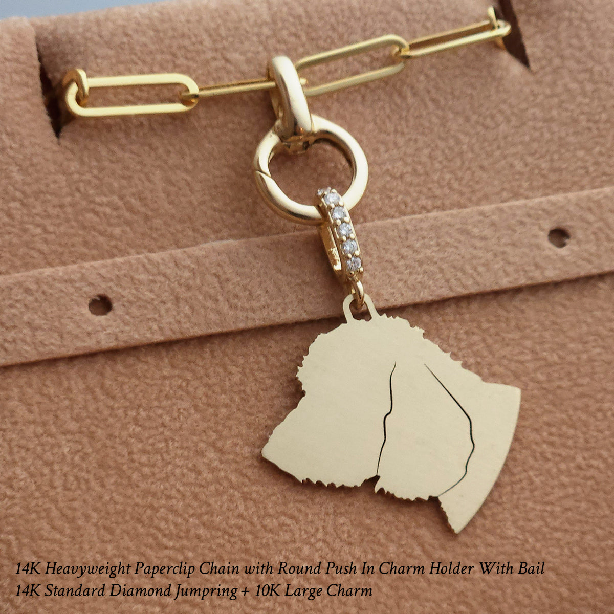 10K Silhouette Charm (Large) - Vana Chupp Studio