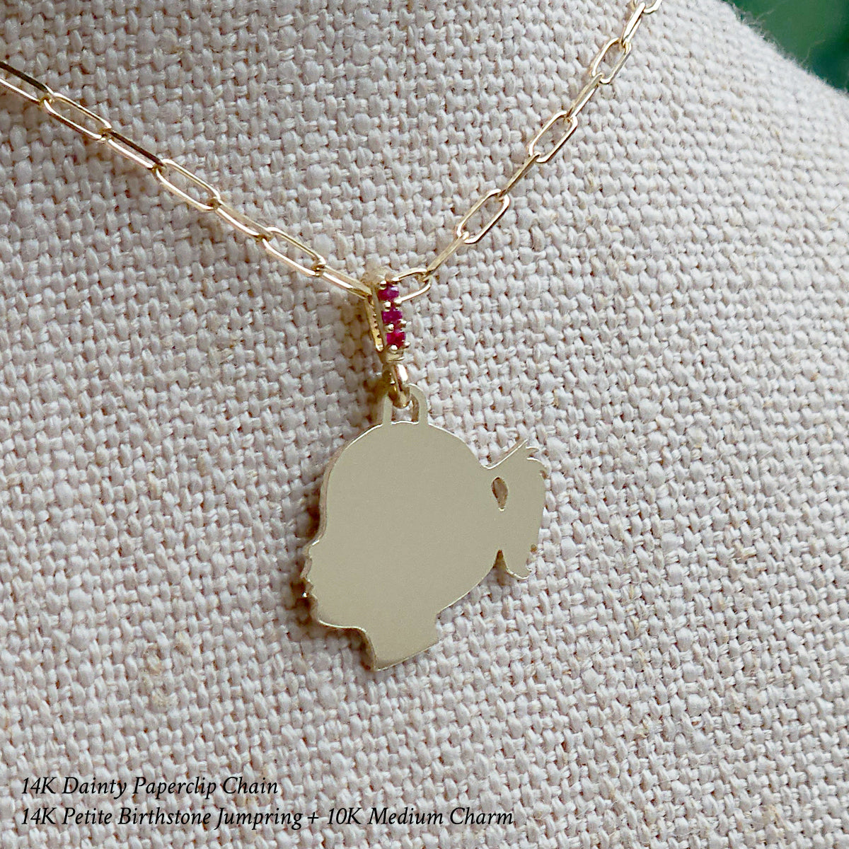 10K Silhouette Charm (Medium) - Vana Chupp Studio