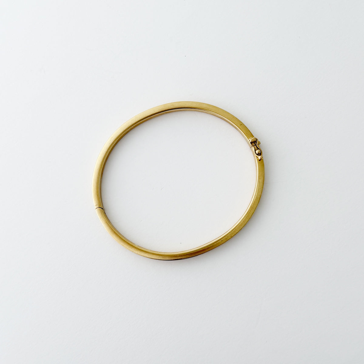 14K Yellow Hinged Bangle