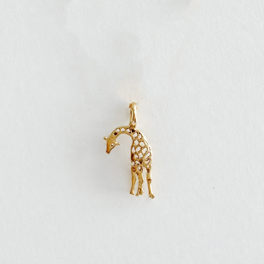 14K Orname Giraffe Charm