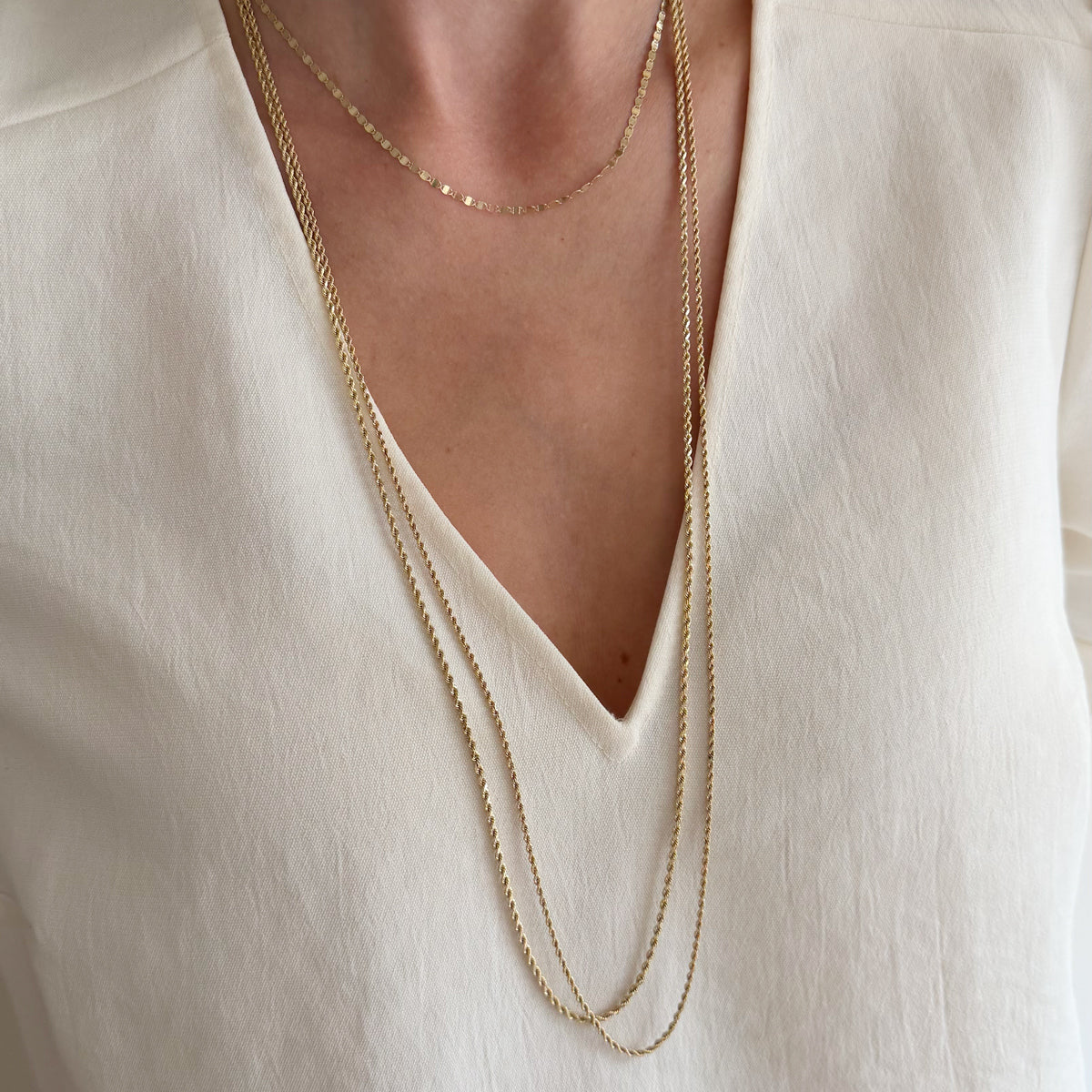 14K Yellow Gold Vintage 1.7 mm Twisted Chain - 30 inch