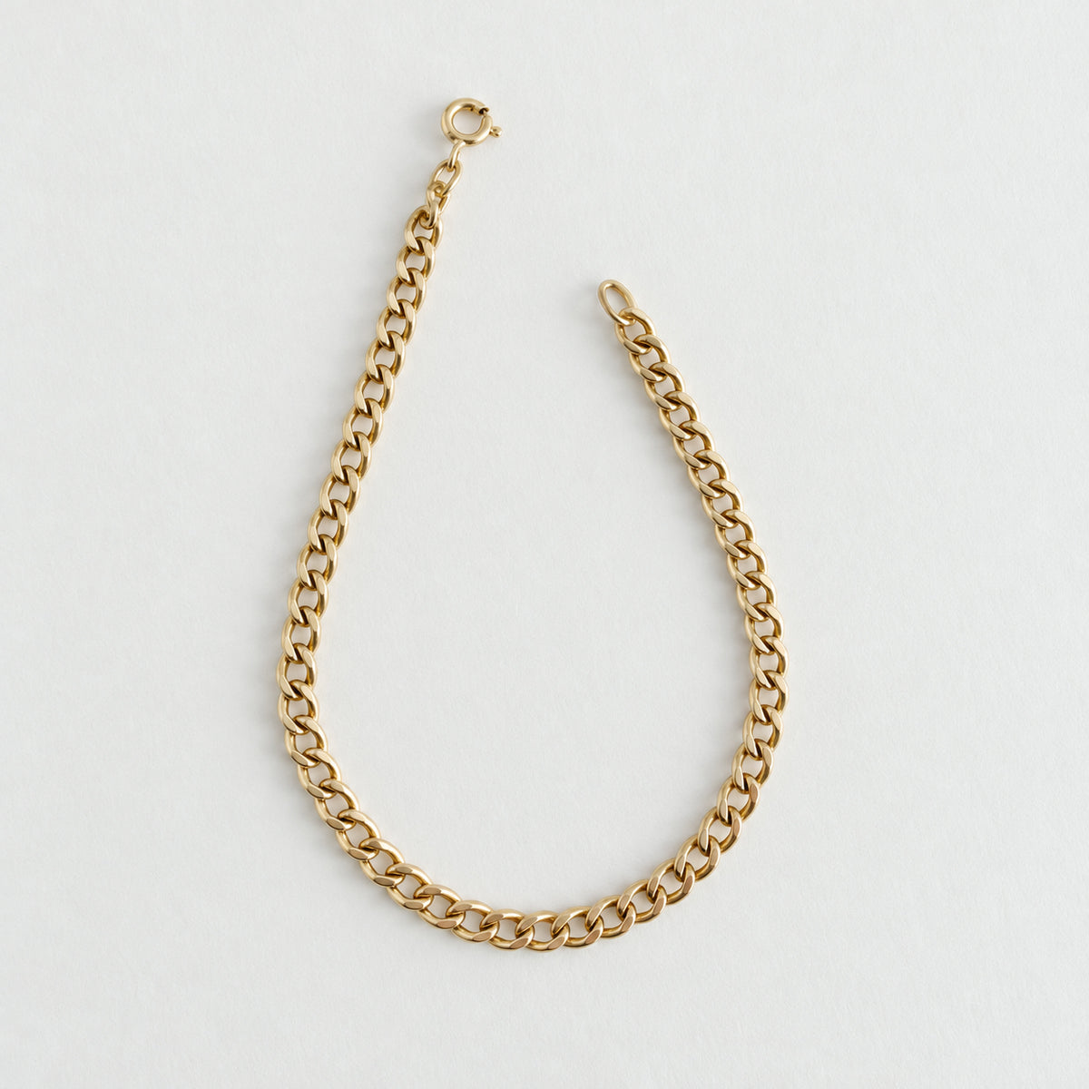 14K Curb Chain Bracelet - 7 inch