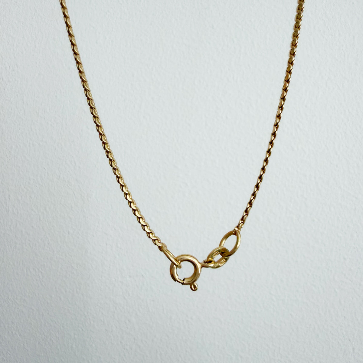 18K Yellow Gold Vintage 2 mm S Link Chain - 23.5 inch