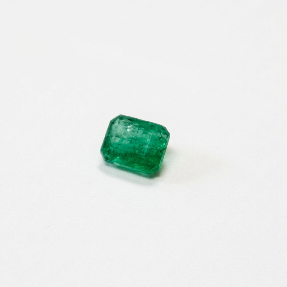 5x4 mm Emerald Step-Cut Natural Green Emerald