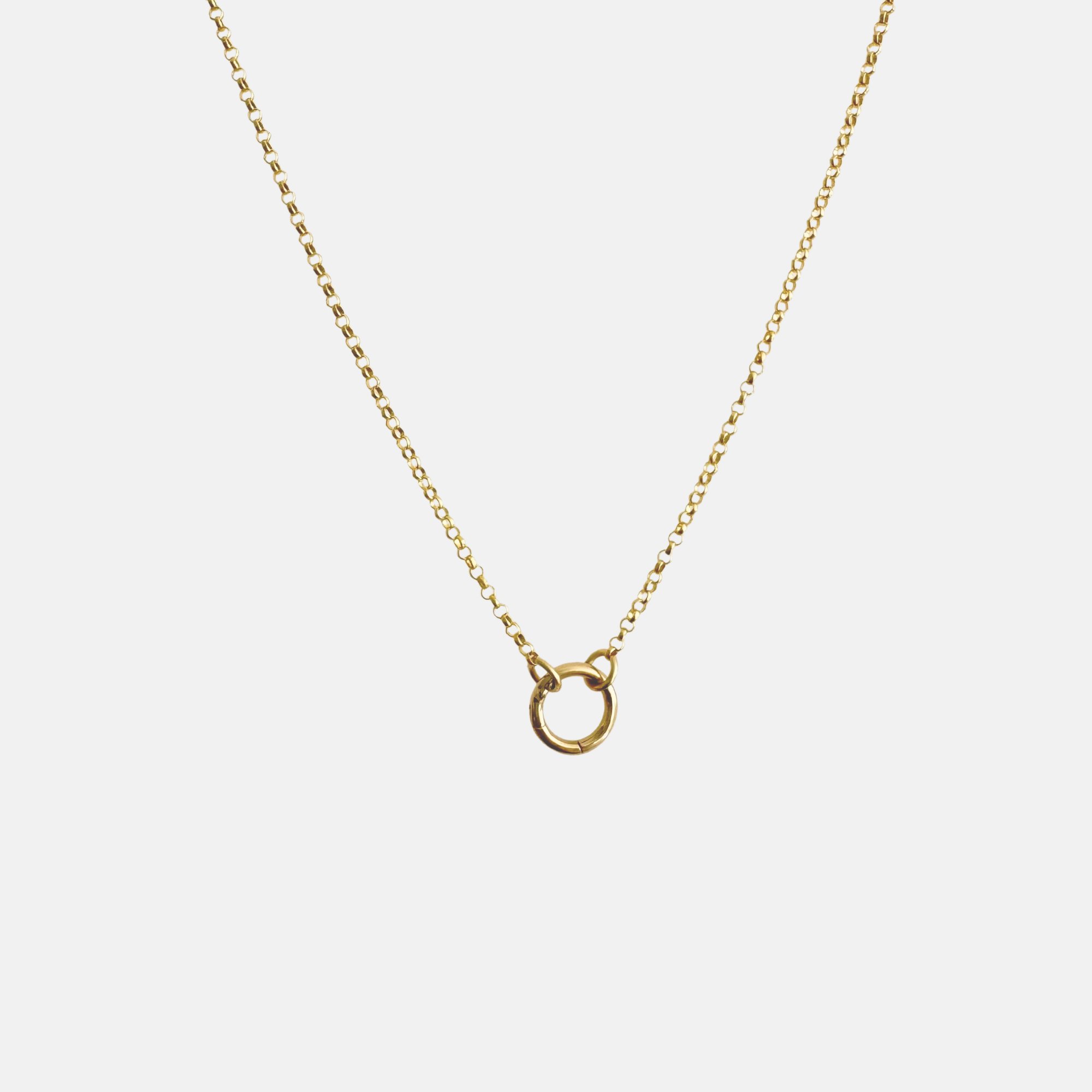 Standard Rolo Chain Necklace with Charm Holder