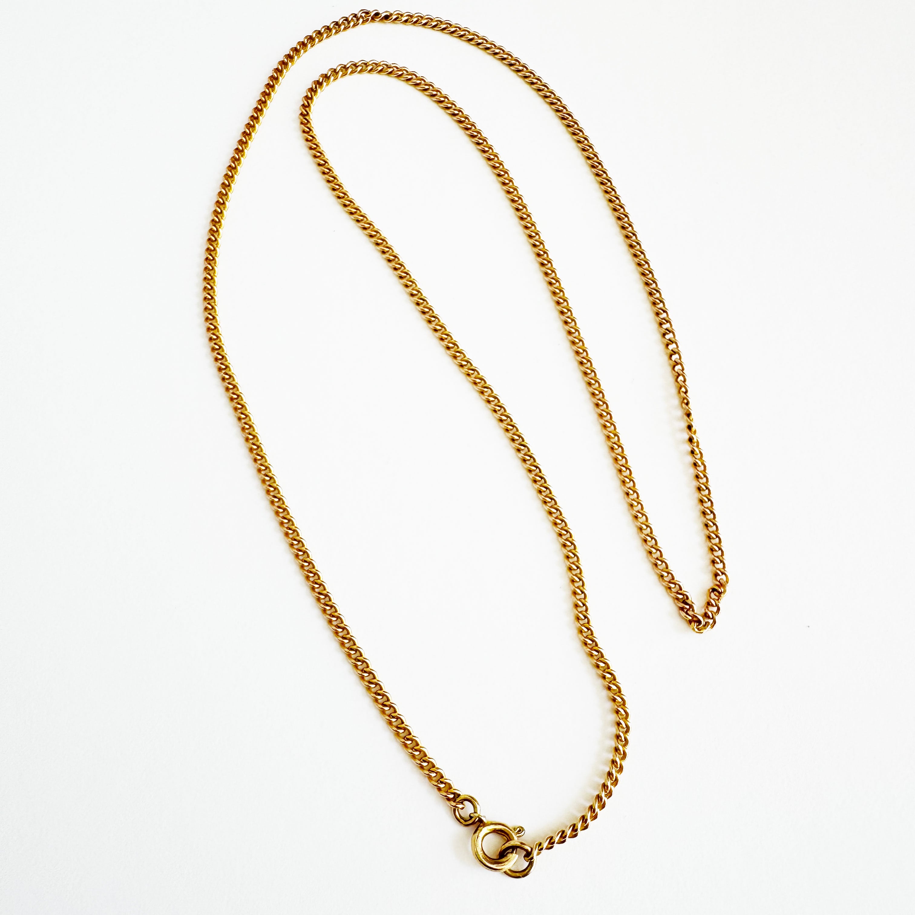 Vintage 9K Curb Chain