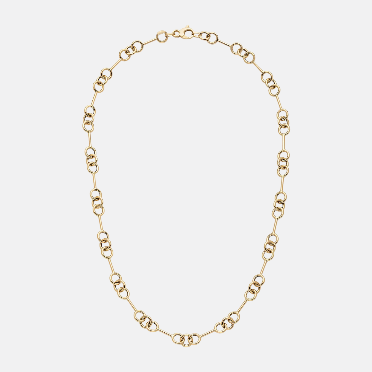 14K Alternating Round + Bar Link Chain