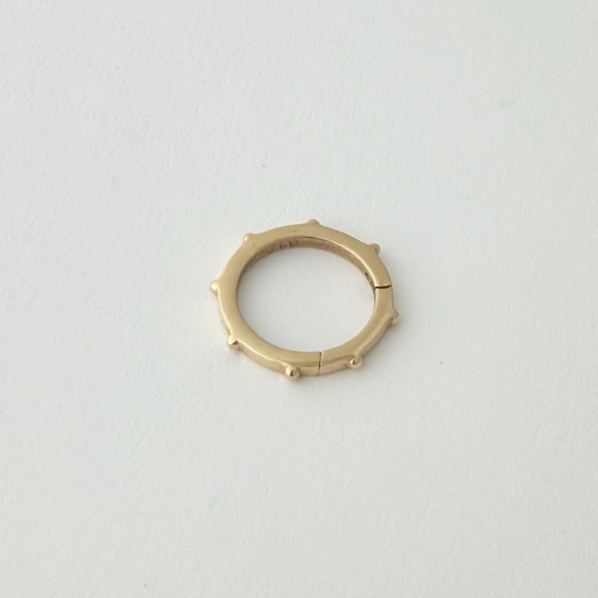 14K Round Beaded Charm Holder
