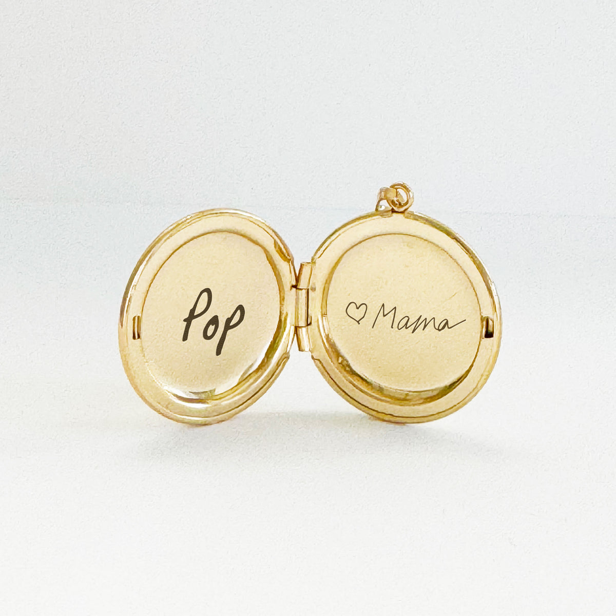 14k Yellow Gold Medium Silhouette Locket Necklace - Vana Chupp Studio