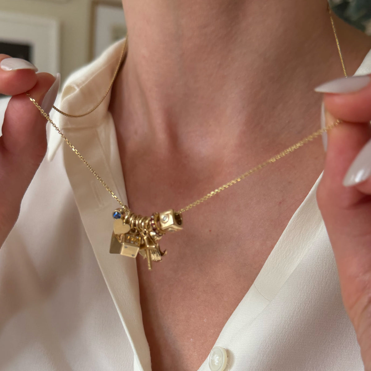 14K Gold Shell Charm