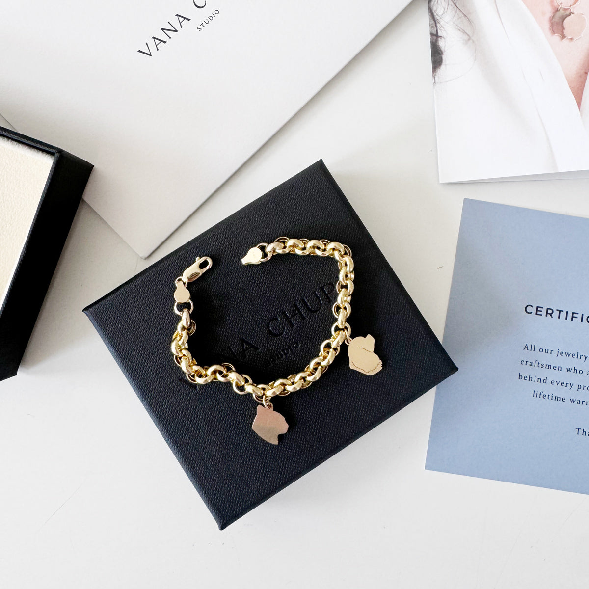 Classic Silhouette Charm Bracelet - Vana Chupp Studio