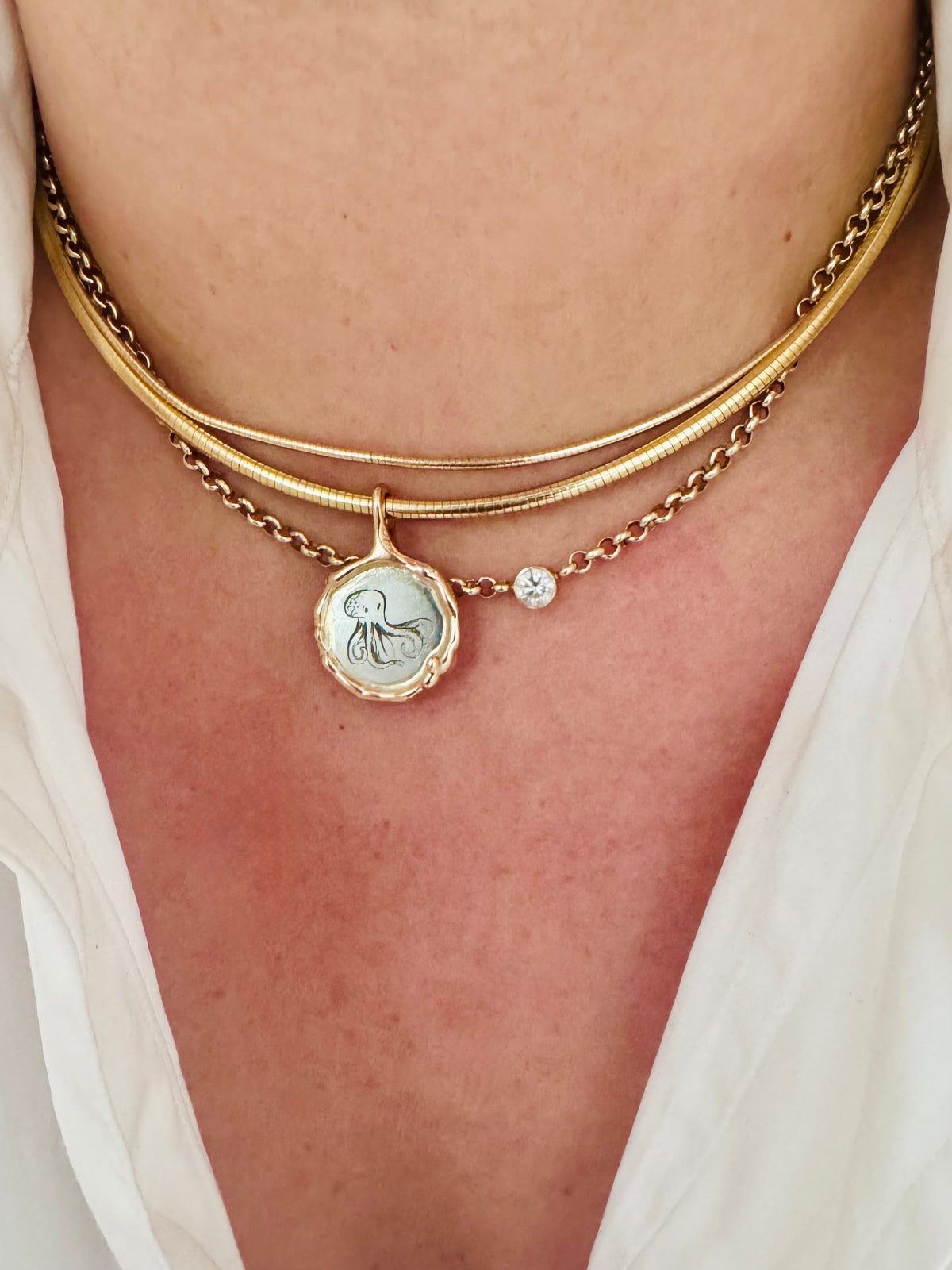 The 3 mm Omega Necklace
