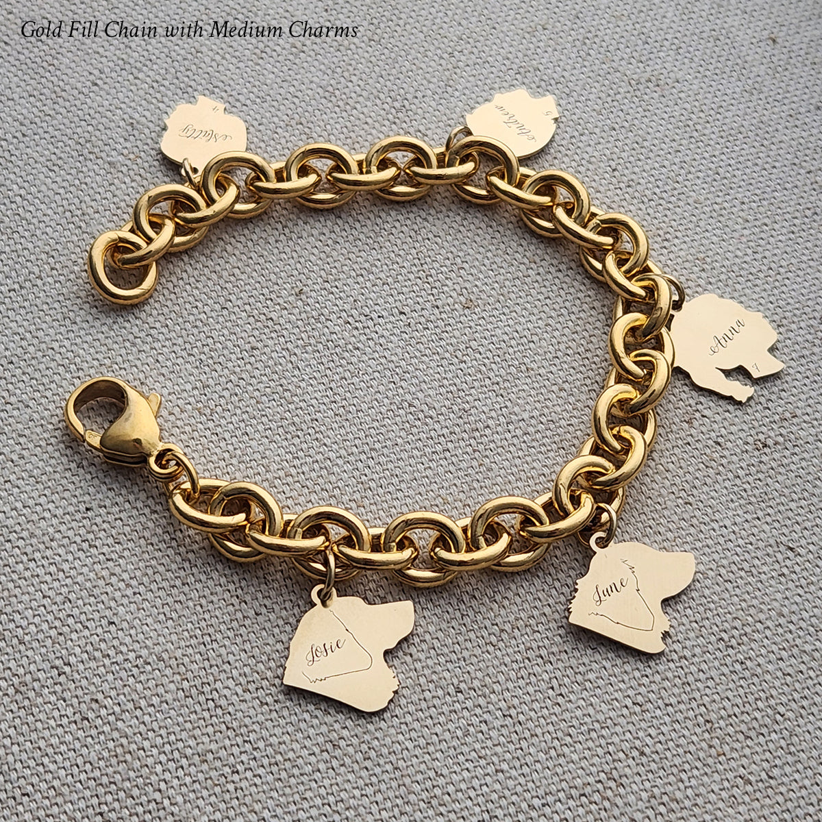 Custom Pet Silhouette Charms (medium) - Vana Chupp Studio