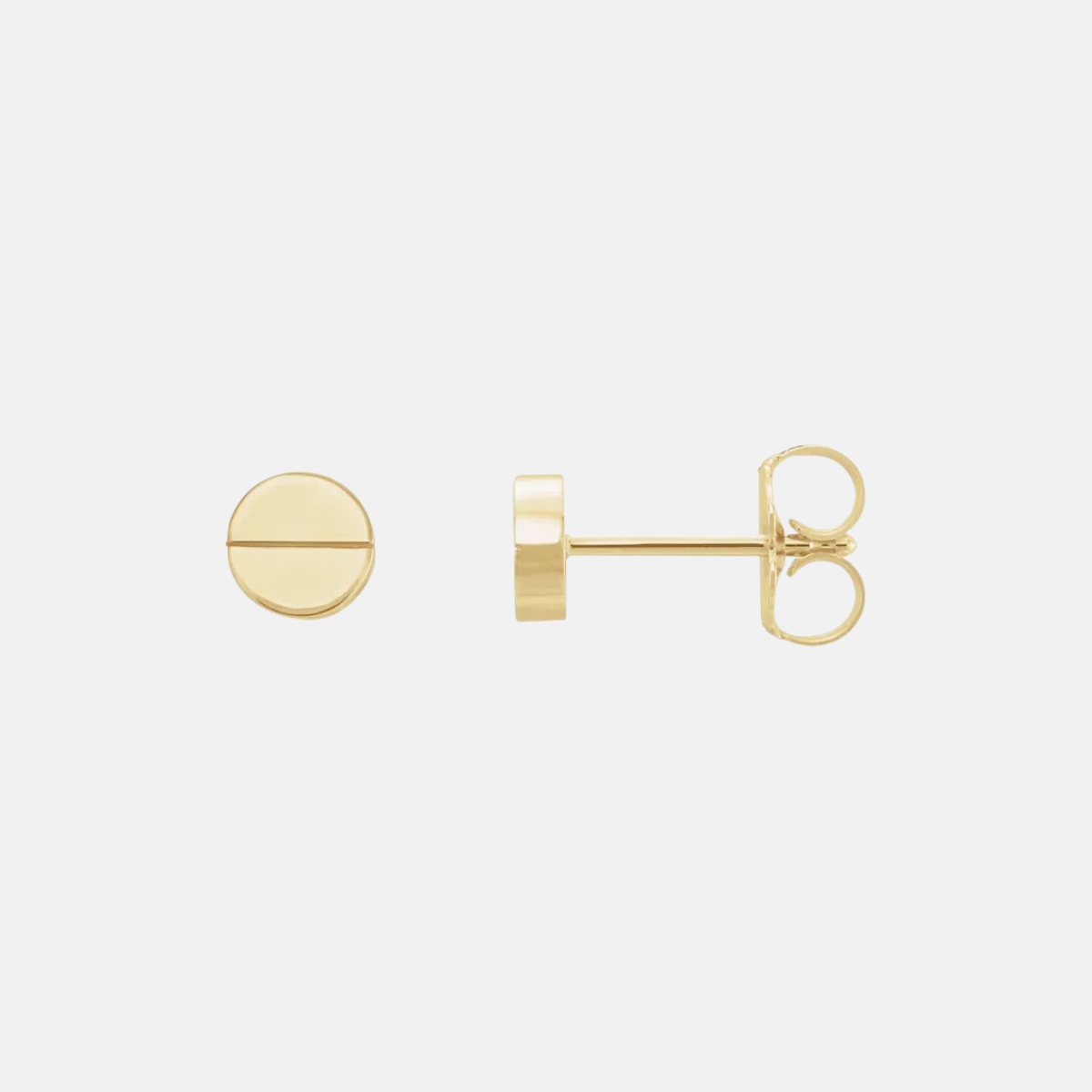 14K Yellow Gold Geometric Studs - Sample Sale